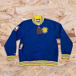 💙 NWT💙 MITCHELL & NESS Golden State Warriors Half Zip Outerwear